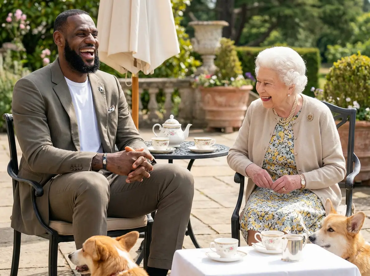 LeBron & Queen Elizabeth